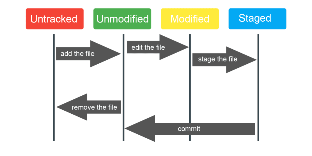 Git file life-cycle